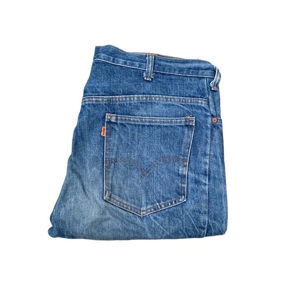 Vintage 1971 Levi's Orange Tab Talon 42 Zipper Blue - Picture 4 of 16